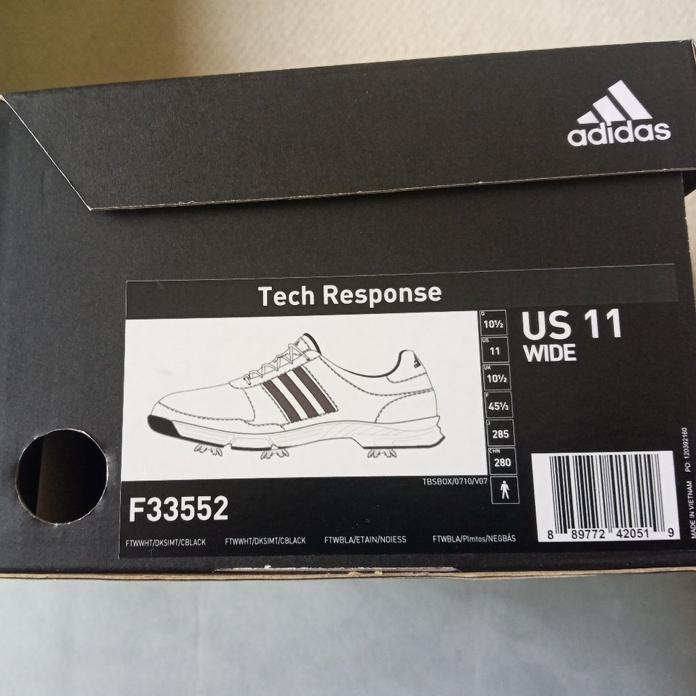 Adidas men's golf shoes size 11 wide